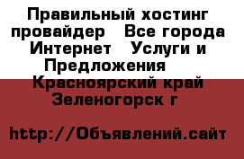 Правильный хостинг провайдер - Все города Интернет » Услуги и Предложения   . Красноярский край,Зеленогорск г.